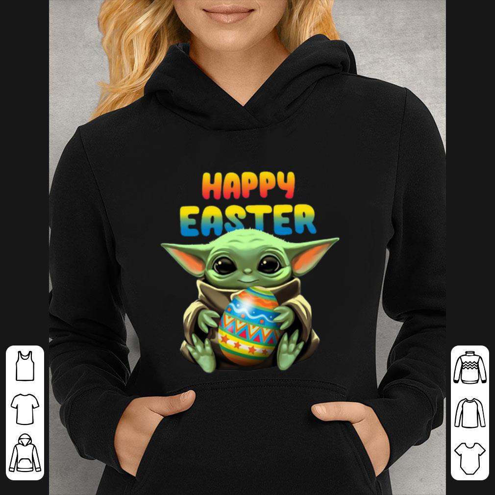 Great Baby Yoda hug Happy Easter shirt