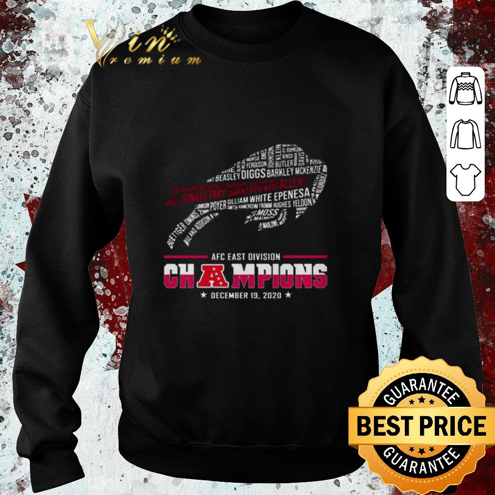Funny Name Players Buffalo Bills AFC East Division Champions December 19 2020 shirt