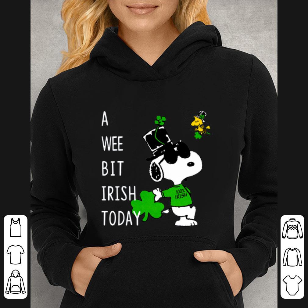 Awesome Snoopy A Wee Bit Irish Today shirt