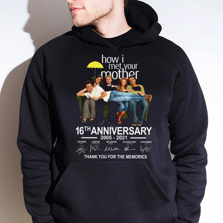 All Character How I Met Your Mother 16th Anniversary 2005-2021 Signatures shirt