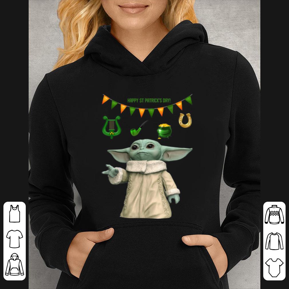 Great Baby Yoda Happy St Patrick's Day Star Wars Mandalorian shirt
