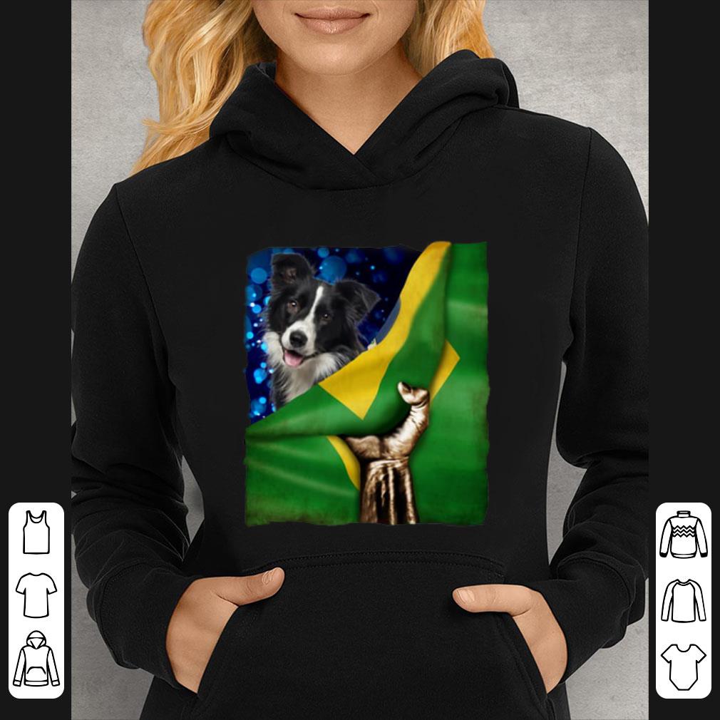 Nice Bandeira do Brasil Border Collie shirt