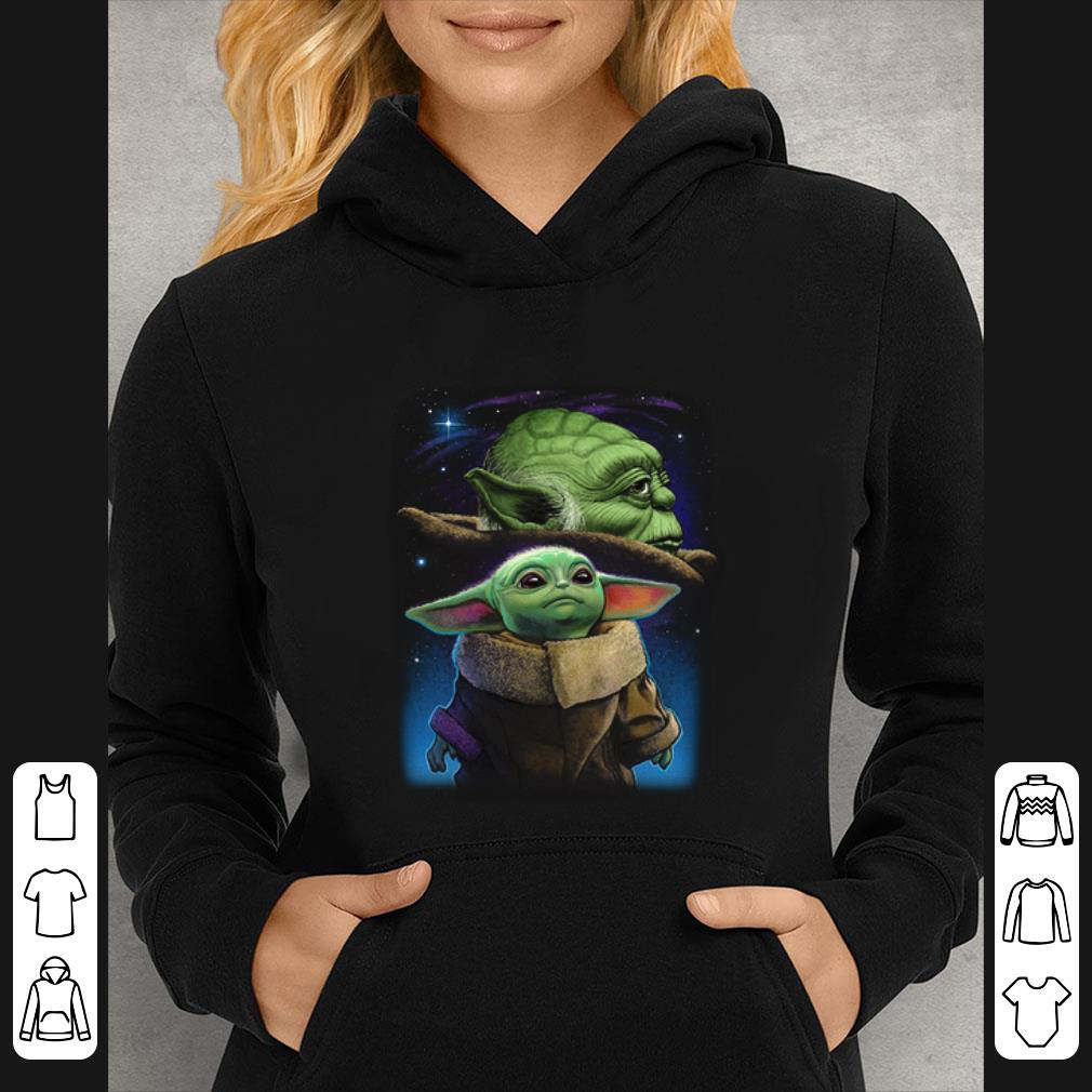 Great Baby Yoda And Master Yoda Galaxy Star Wars shirt