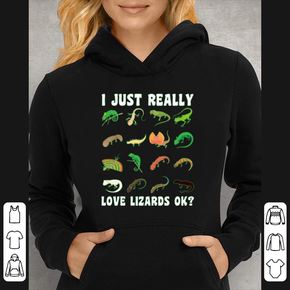 Pretty I Just Really Love Lizards Ok shirt