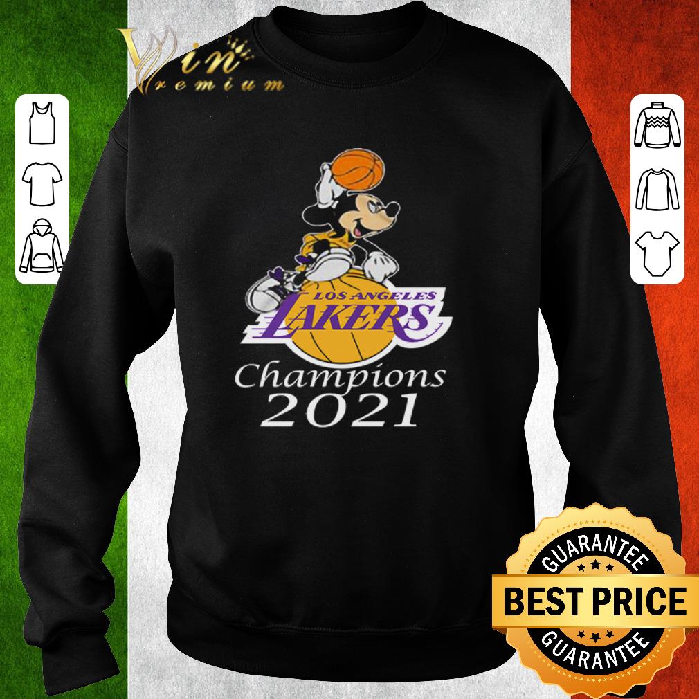 Premium Mickey Mouse Los Angeles Lakers Champions 2021 shirt