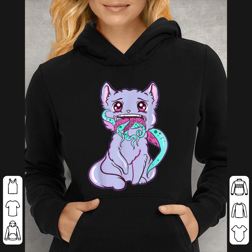 Pretty Creepy Kawaii Anime Cat Horror Pastel Goth shirt