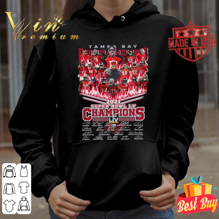 Funny 2021 Tampa Bay Buccaneers Super Bowl LV Champions Signatures Tom Brady shirt 1 2021 Tampa Bay Buccaneers Super Bowl LV Champions Signatures Tom Brady shirt