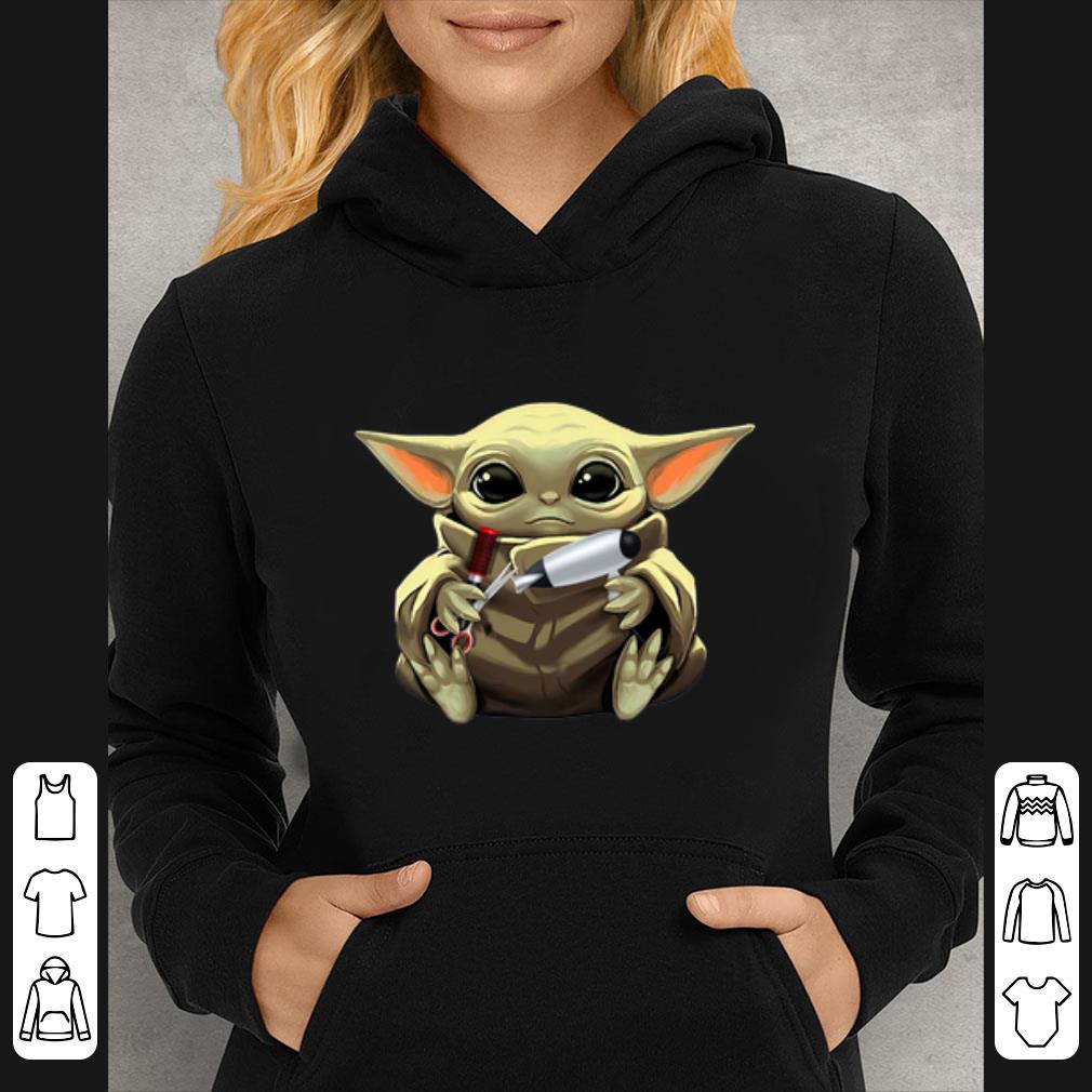 Pretty Star Wars Baby Yoda Hug Hair Stylist Best shirt