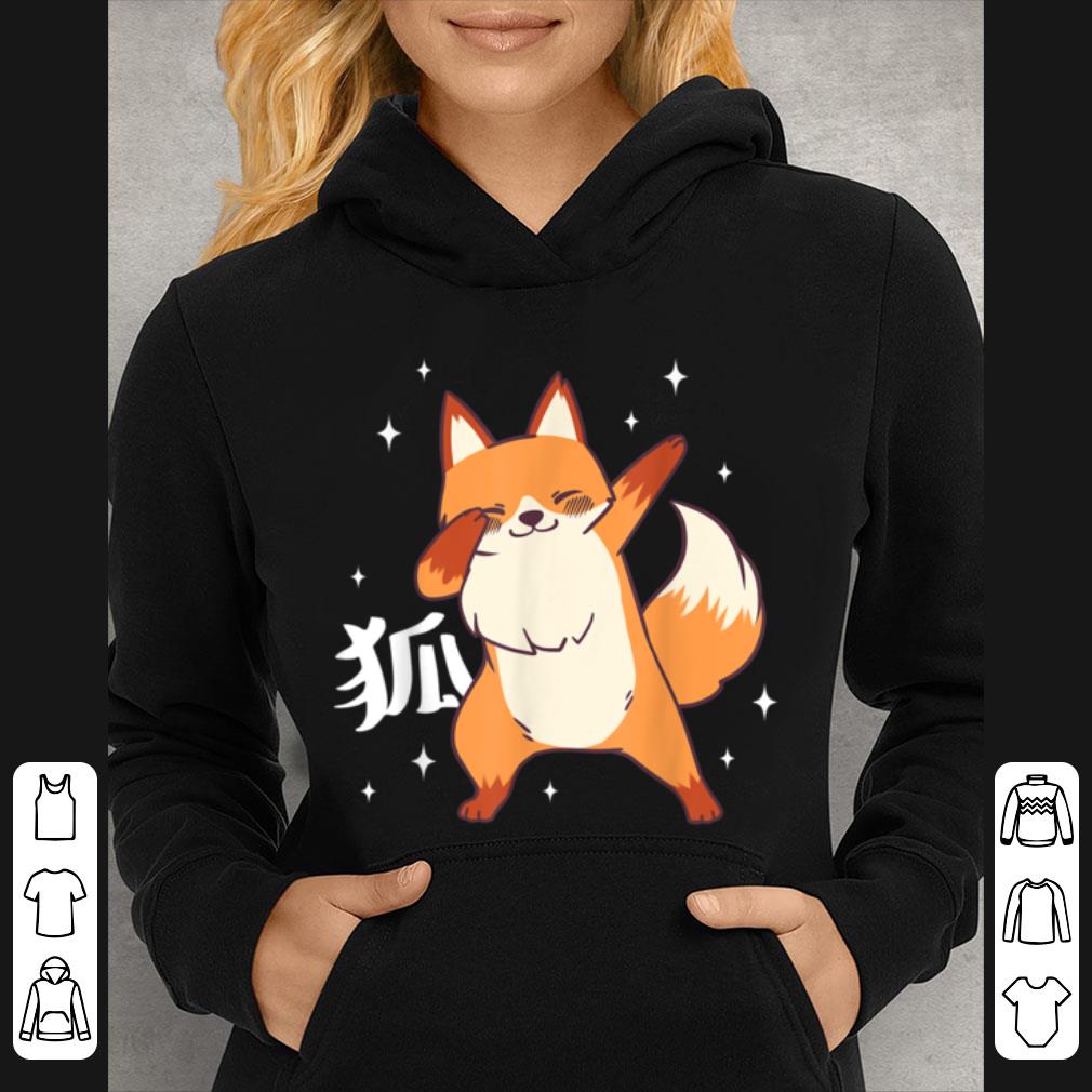 Premium Fox Dabbing Japanese Kitsune Kawaii Cute Funny shirt