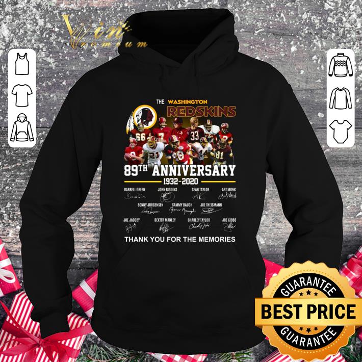 Premium Thank You Memories The Washington Football Team NFL 89 Years Of 1932-2020 Signatures Shirt 1 Thank You Memories The Washington Football Team NFL 89 Years Of 1932-2020 Signatures Shirt