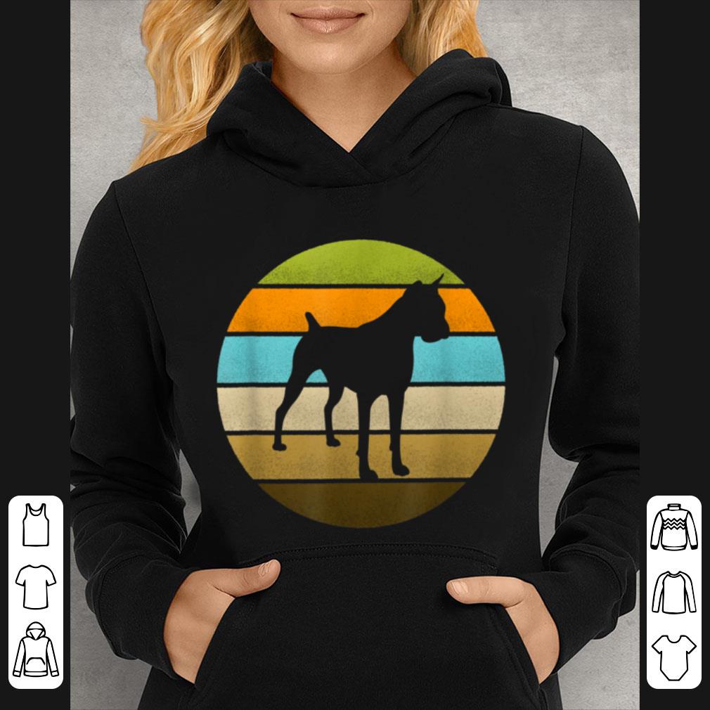 Original Boxer Dog Retro Vintage 70s Silhouette Breed shirt