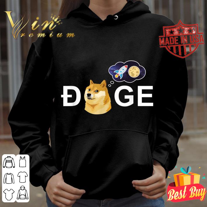 Shiba Inu Dogecoin Doge HODL To the Moon Crypto Meme Shirt