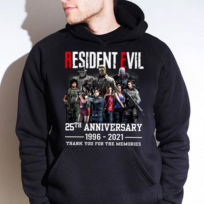 Thank You Memories Resident Evil Game 25th Anniversary 1996-2021 Shirt