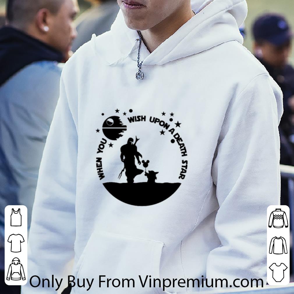 Premium Baby Yoda The Mandalorian When you wish upon a death star shirt