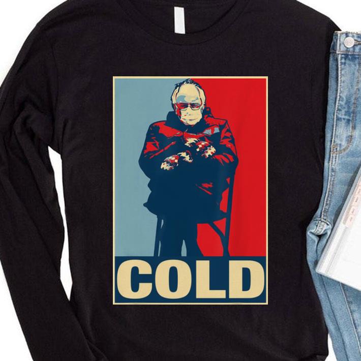 Bernie Sanders's Inauguration Mittens Cold Art Vintage Shirt