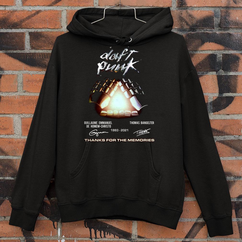 Daft Punk 1993-2021 Signatures Thanks For The Memories Shirt