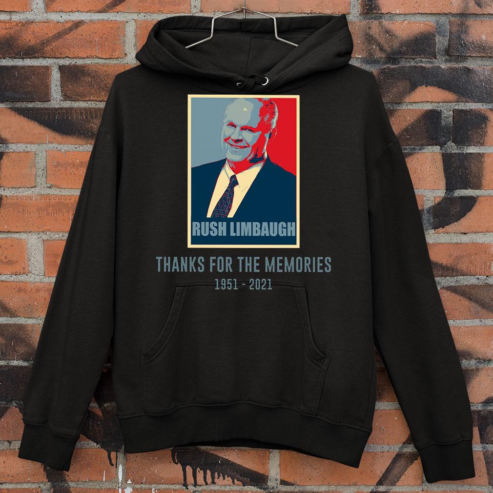 Awesome Rush Limbaugh thank for the memories 1951-2021 vintage art shirt 1 Rush Limbaugh thank for the memories 1951-2021 vintage art shirt