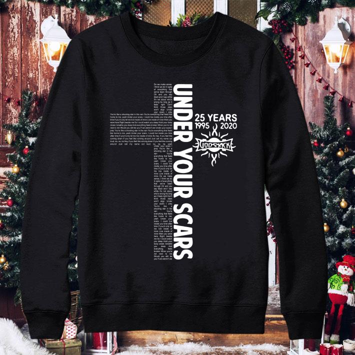 Under Your Scars 25 Years 1995 2020 Godsmack shirt