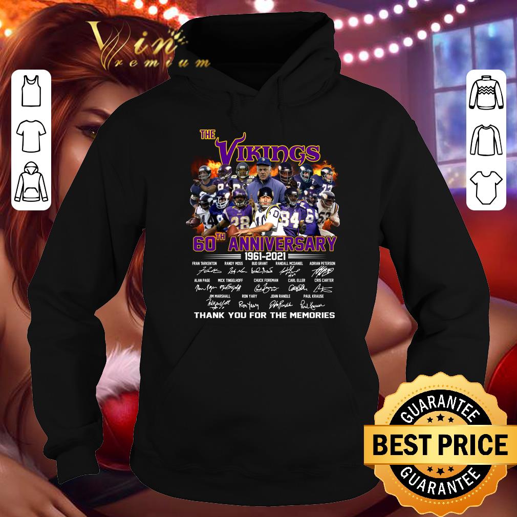 Awesome The Viking 60th anniversary 1961-2021 signatures thank you for the memorie shirt 1 The Viking 60th anniversary 1961-2021 signatures thank you for the memorie shirt