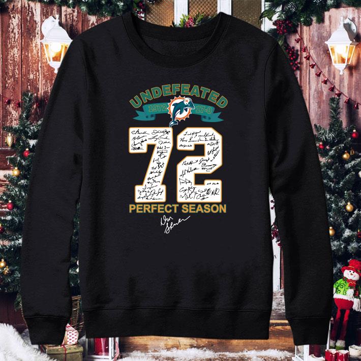 Miami Dolphins Undefeated 1972 Perfect Season Signatures shirt 1 Miami Dolphins Undefeated 1972 Perfect Season Signatures shirt