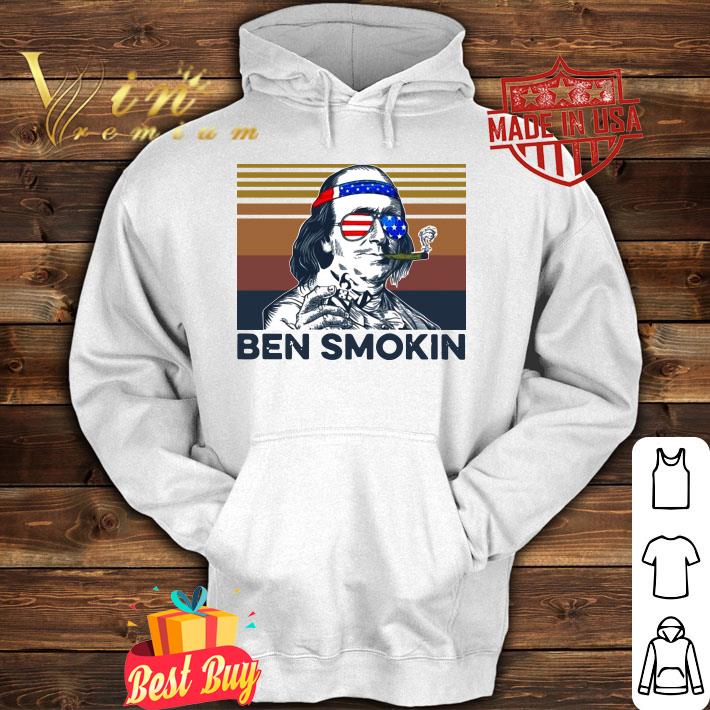Funny Official Vintage Ben Smokin Benjamin Franklin Independence Day shirt 1 Official Vintage Ben Smokin Benjamin Franklin Independence Day shirt