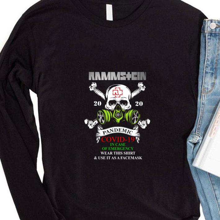 Best Rammstein Skull 2020 Pandemic Covid-19 And In Case Of Emergency shirt 1 Rammstein Skull 2020 Pandemic Covid-19 And In Case Of Emergency shirt