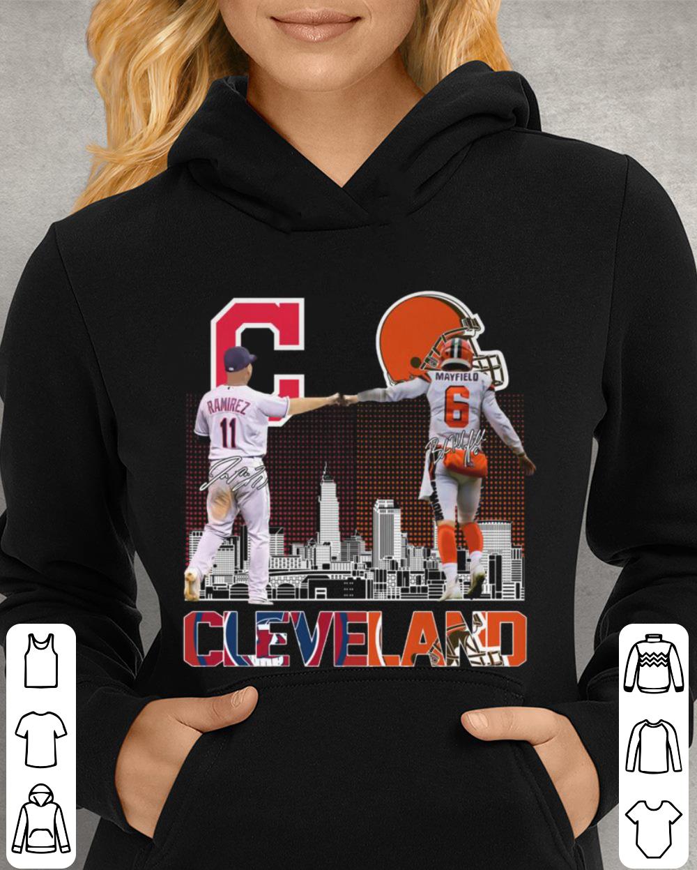 Awesome Cleveland City 11 José Ramírez and 6 Baker Mayfield Shirt, Cleveland Indians, Cleveland Browns 4 Cleveland City 11 José Ramírez and 6 Baker Mayfield Shirt, Cleveland Indians, Cleveland Browns