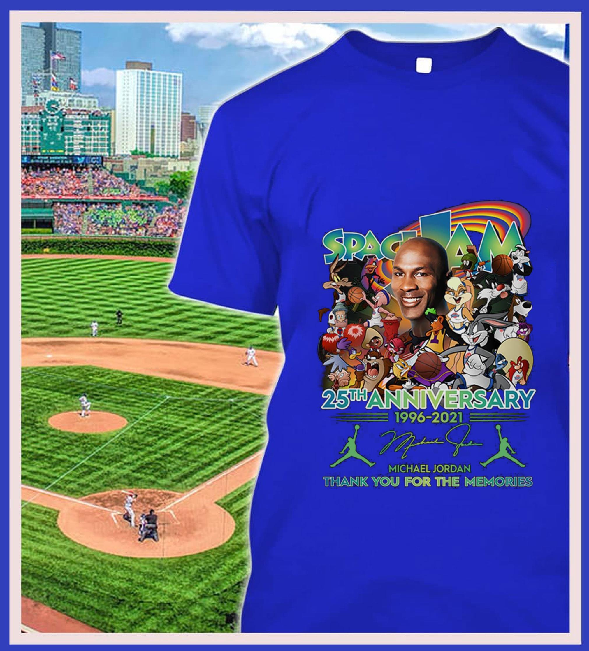 Original Space Jam A New Legacy 25th anniversary 1996-2021 Michael Jordan Signature Thank You For The Memories Shirt 2 Space Jam A New Legacy 25th anniversary 1996-2021 Michael Jordan Signature Thank You For The Memories Shirt