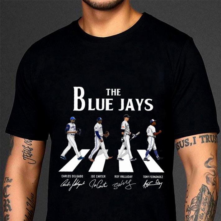 The Blue Jays Abbey Road Toronto Blue Jays Signatures Shirt, Carlos Delgado, Joe Carter, Roy Halladay, Tony Fernández