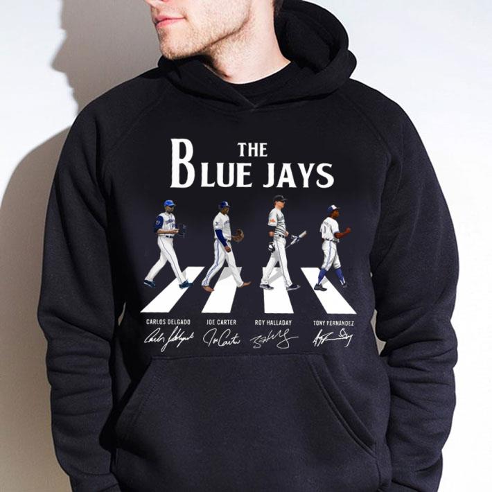 The Blue Jays Abbey Road Toronto Blue Jays Signatures Shirt, Carlos Delgado, Joe Carter, Roy Halladay, Tony Fernández