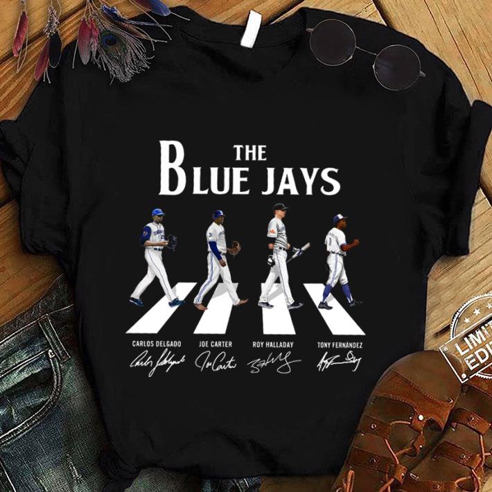 Funny The Blue Jays Abbey Road Toronto Blue Jays Signatures Shirt, Carlos Delgado, Joe Carter, Roy Halladay, Tony Fernández