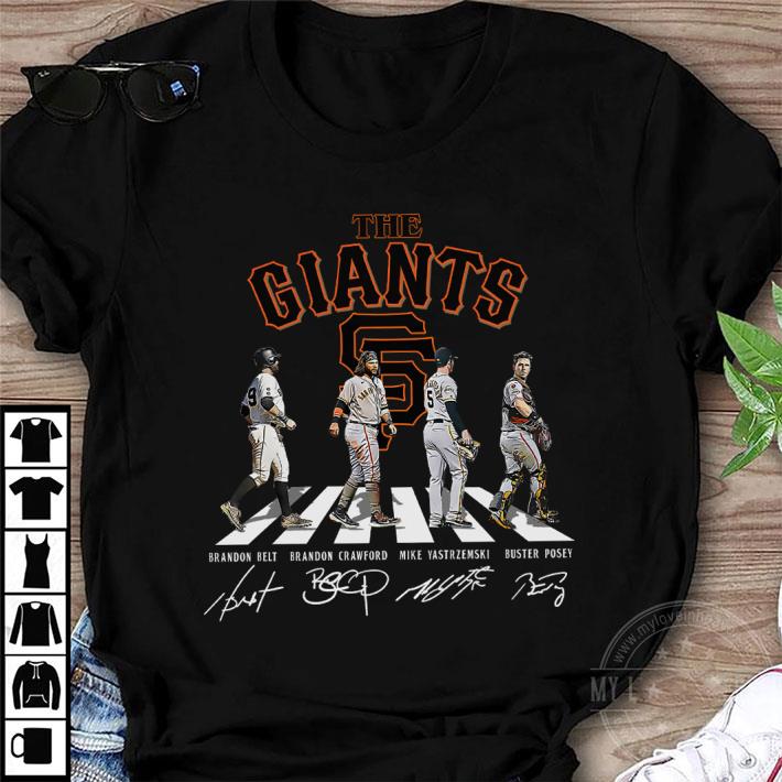 The Giants Abbey Road San Francisco Giants Signatures Shirt, Brandon Belt, Brandon Crawford, Mike Yastrzemski, Buster Posey 1 The Giants Abbey Road San Francisco Giants Signatures Shirt, Brandon Belt, Brandon Crawford, Mike Yastrzemski, Buster Posey