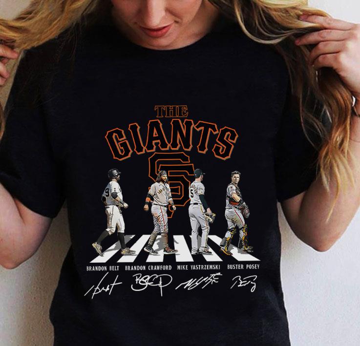 The Giants Abbey Road San Francisco Giants Signatures Shirt, Brandon Belt, Brandon Crawford, Mike Yastrzemski, Buster Posey 2 The Giants Abbey Road San Francisco Giants Signatures Shirt, Brandon Belt, Brandon Crawford, Mike Yastrzemski, Buster Posey