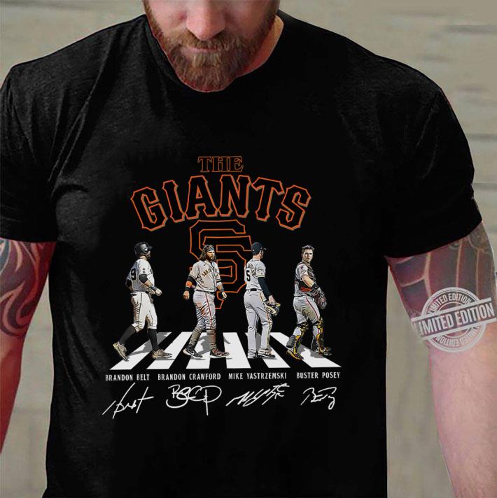 The Giants Abbey Road San Francisco Giants Signatures Shirt, Brandon Belt, Brandon Crawford, Mike Yastrzemski, Buster Posey 3 The Giants Abbey Road San Francisco Giants Signatures Shirt, Brandon Belt, Brandon Crawford, Mike Yastrzemski, Buster Posey