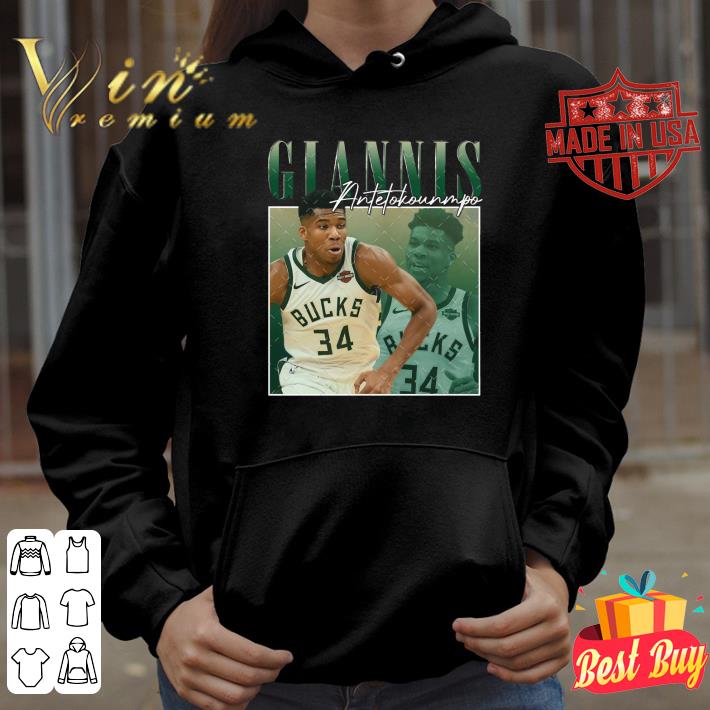 Awesome Vintage Giannis Antetokounmpo Milwaukee Bucks T-Shirt 1 Vintage Giannis Antetokounmpo Milwaukee Bucks T-Shirt