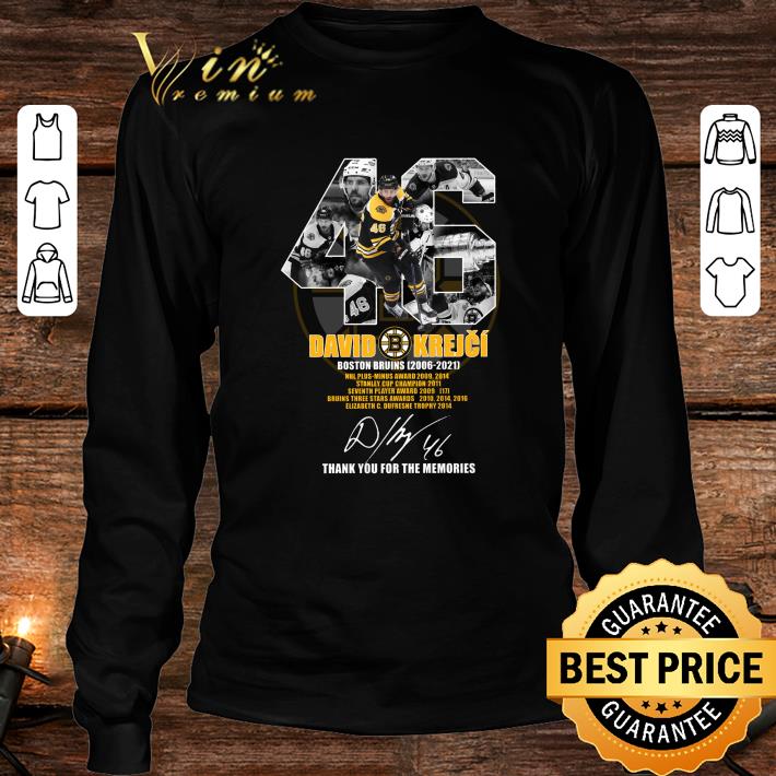 Hot 46 David Krejci Boston Bruins 2006-2021 Signature NHL Thank You For The Memories Shirt 4 46 David Krejci Boston Bruins 2006-2021 Signature NHL Thank You For The Memories Shirt