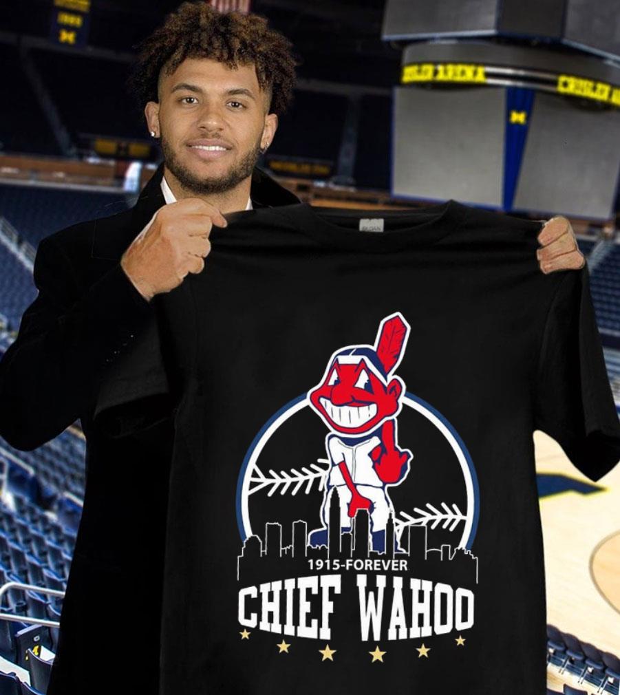 Cleveland Indians Mascot 1915-forever Chief Wahoo MLB Baseball Shirt