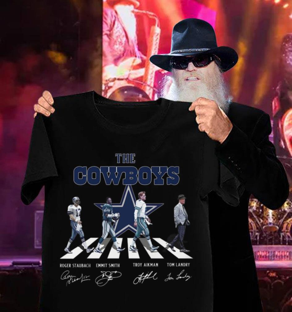 Awesome Dallas Cowboys The Cowboys Abbey Road Signatures Tom Landry Shirt 3 Dallas Cowboys The Cowboys Abbey Road Signatures Tom Landry Shirt