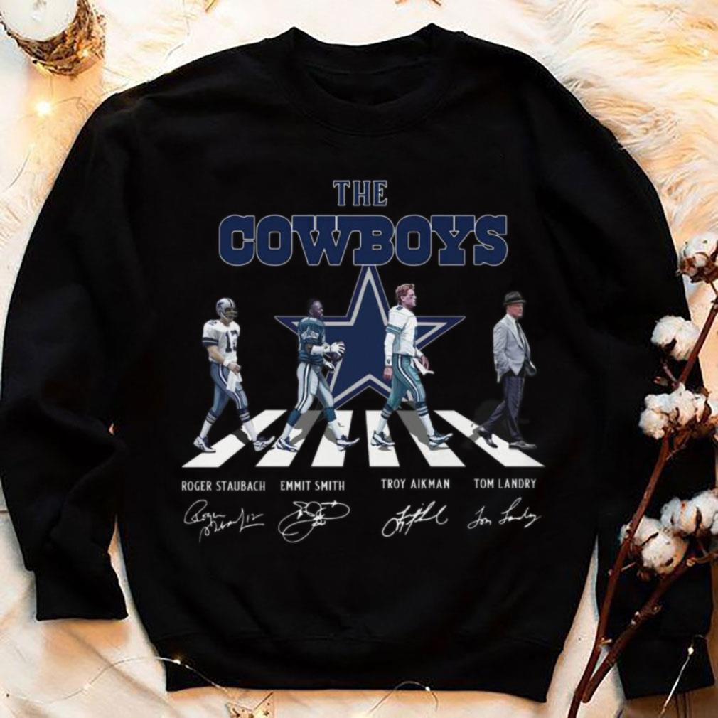 Awesome Dallas Cowboys The Cowboys Abbey Road Signatures Tom Landry Shirt 4 Dallas Cowboys The Cowboys Abbey Road Signatures Tom Landry Shirt
