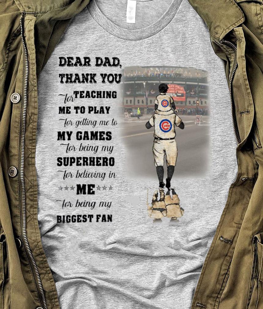 Best Father's day dear dad thank you teaching me to play for getting me to my games shirt 1 Father's day dear dad thank you teaching me to play for getting me to my games shirt