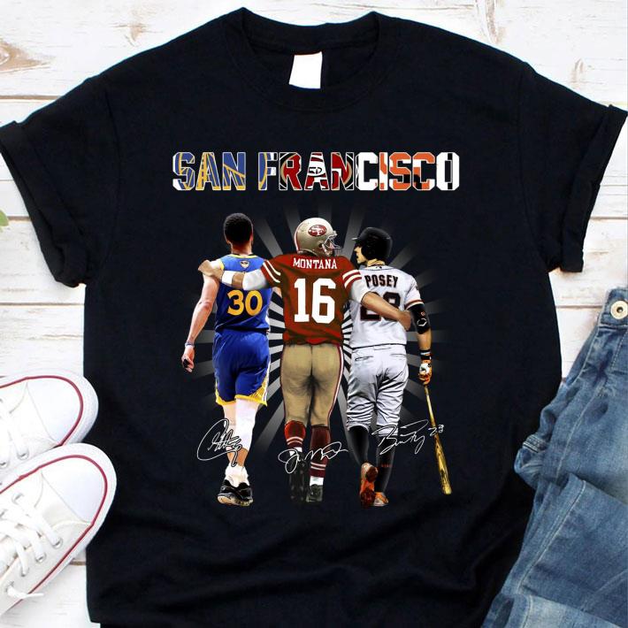 Original Golden State Warriors San Francisco 49ers San Francisco Giants Signatures Shirt