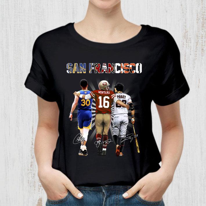 Original Golden State Warriors San Francisco 49ers San Francisco Giants Signatures Shirt 2 Golden State Warriors San Francisco 49ers San Francisco Giants Signatures Shirt