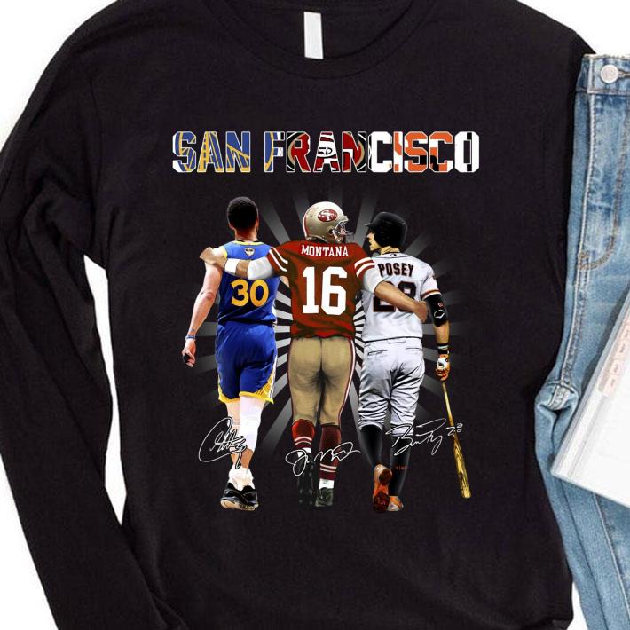 Original Golden State Warriors San Francisco 49ers San Francisco Giants Signatures Shirt 4 Golden State Warriors San Francisco 49ers San Francisco Giants Signatures Shirt