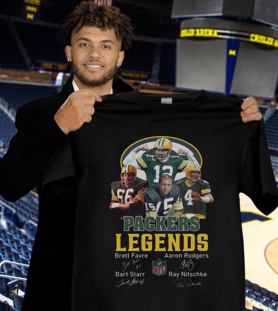 Best Green Bay Packers Legends NFL Signatures Shirt 1 Green Bay Packers Legends NFL Signatures Shirt
