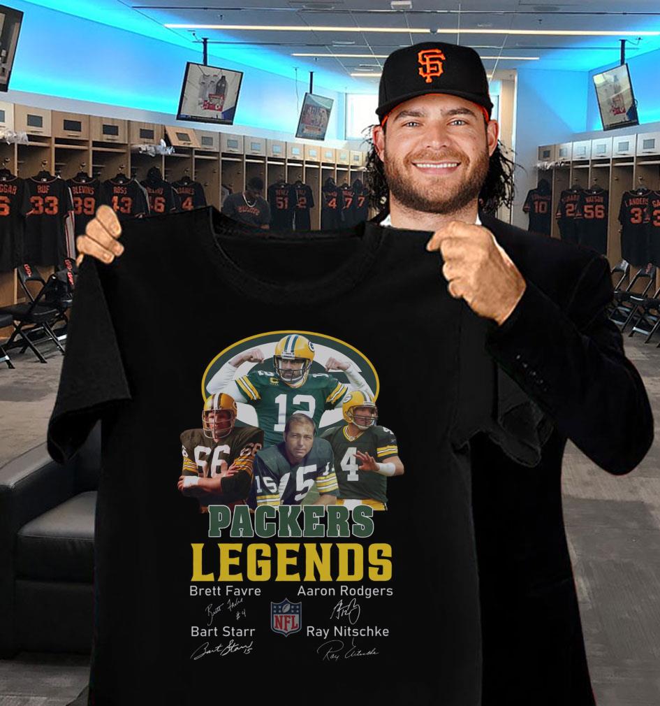 Best Green Bay Packers Legends NFL Signatures Shirt 2 Green Bay Packers Legends NFL Signatures Shirt