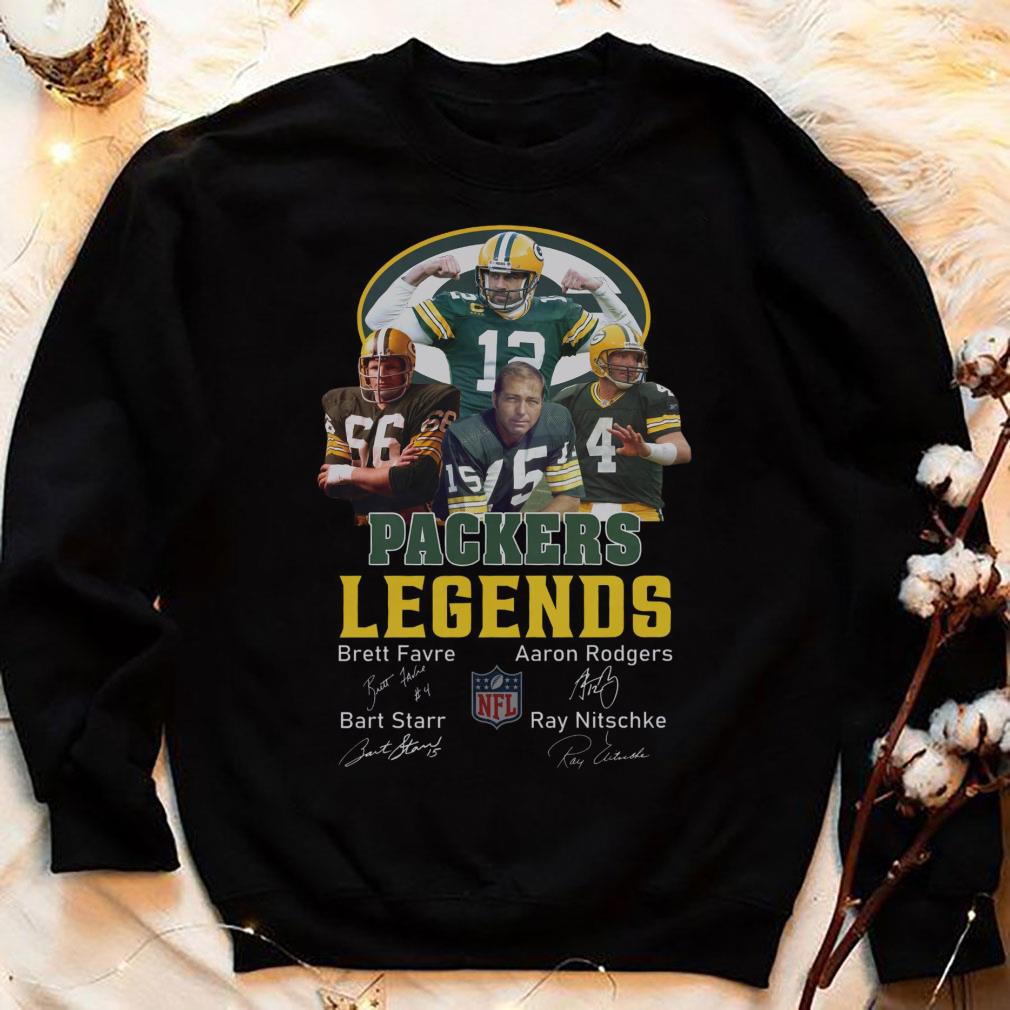 Best Green Bay Packers Legends NFL Signatures Shirt 4 Green Bay Packers Legends NFL Signatures Shirt