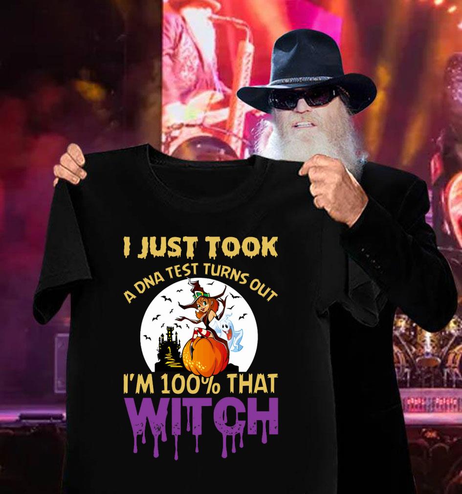 Awesome Halloween i just took a DNA test turns out i'm 100% that witch shirt 3 Halloween i just took a DNA test turns out i'm 100% that witch shirt
