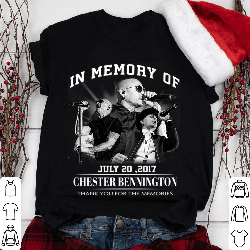 Awesome Linkin Park Chester Bennington In Memory Of July 20 2017 Thank Memories Shirt
