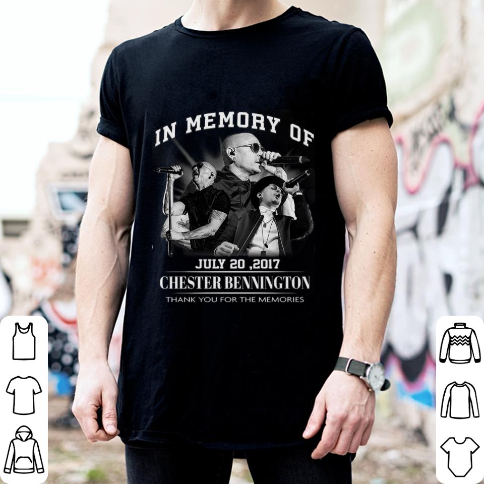 Awesome Linkin Park Chester Bennington In Memory Of July 20 2017 Thank Memories Shirt 2 Linkin Park Chester Bennington In Memory Of July 20 2017 Thank Memories Shirt