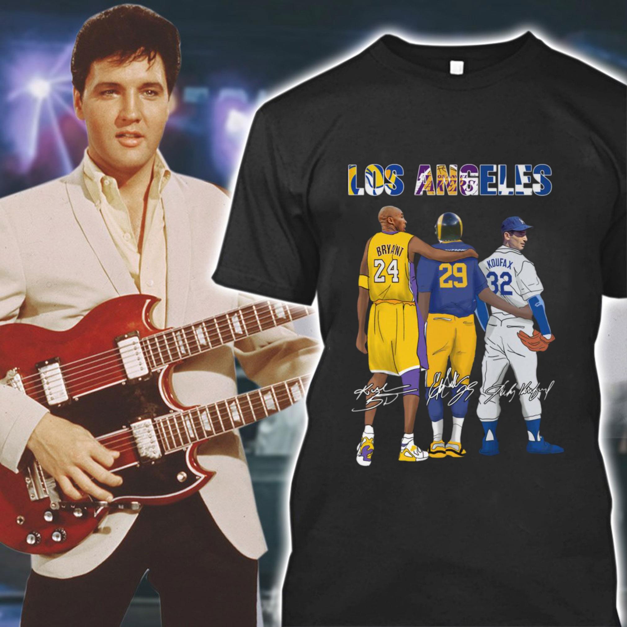Funny Los Angeles Sports Teams LA Rams LA Lakers LA Dodgers Bryant Signatures Shirt 1 Los Angeles Sports Teams LA Rams LA Lakers LA Dodgers Bryant Signatures Shirt